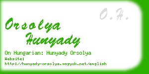 orsolya hunyady business card